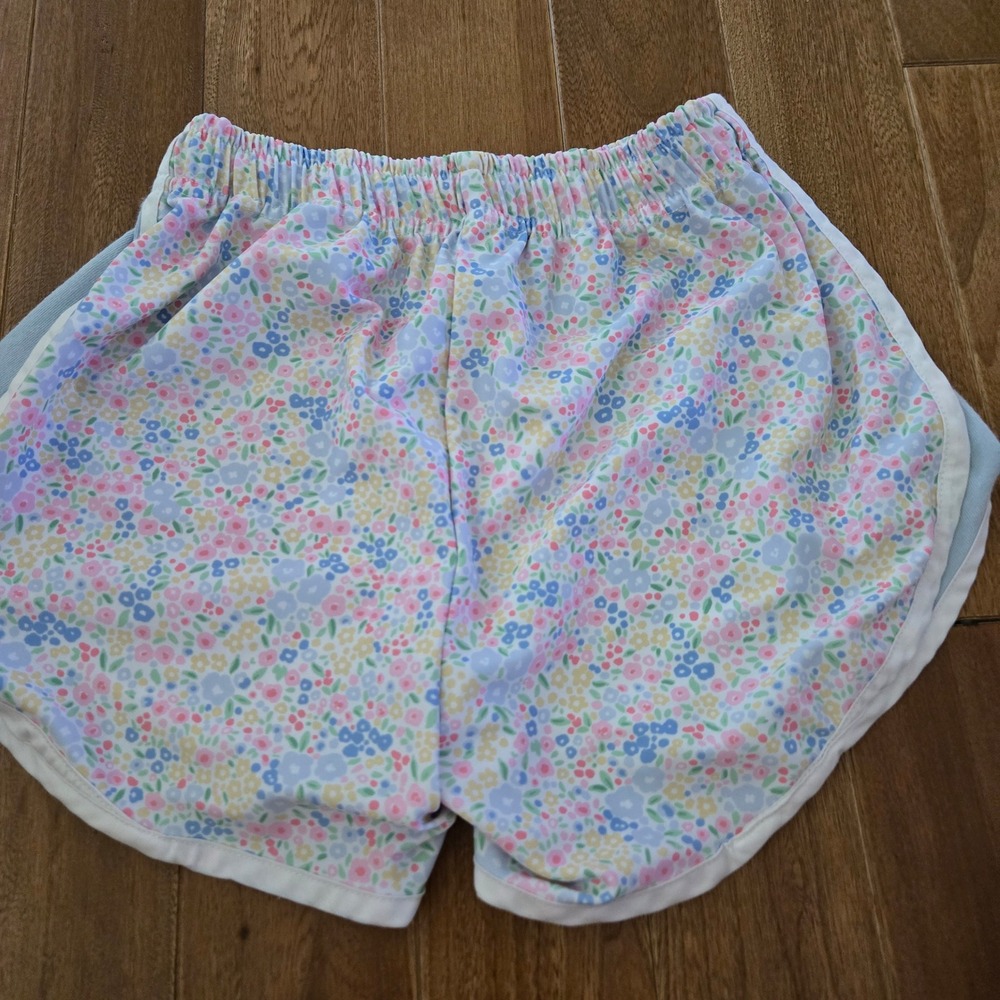 Color Works Kids Floral Dolphin Shorts Pastel Ditsy Print Elastic Waist 8 Girls